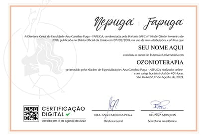 certificado ozonioterapia nepuga