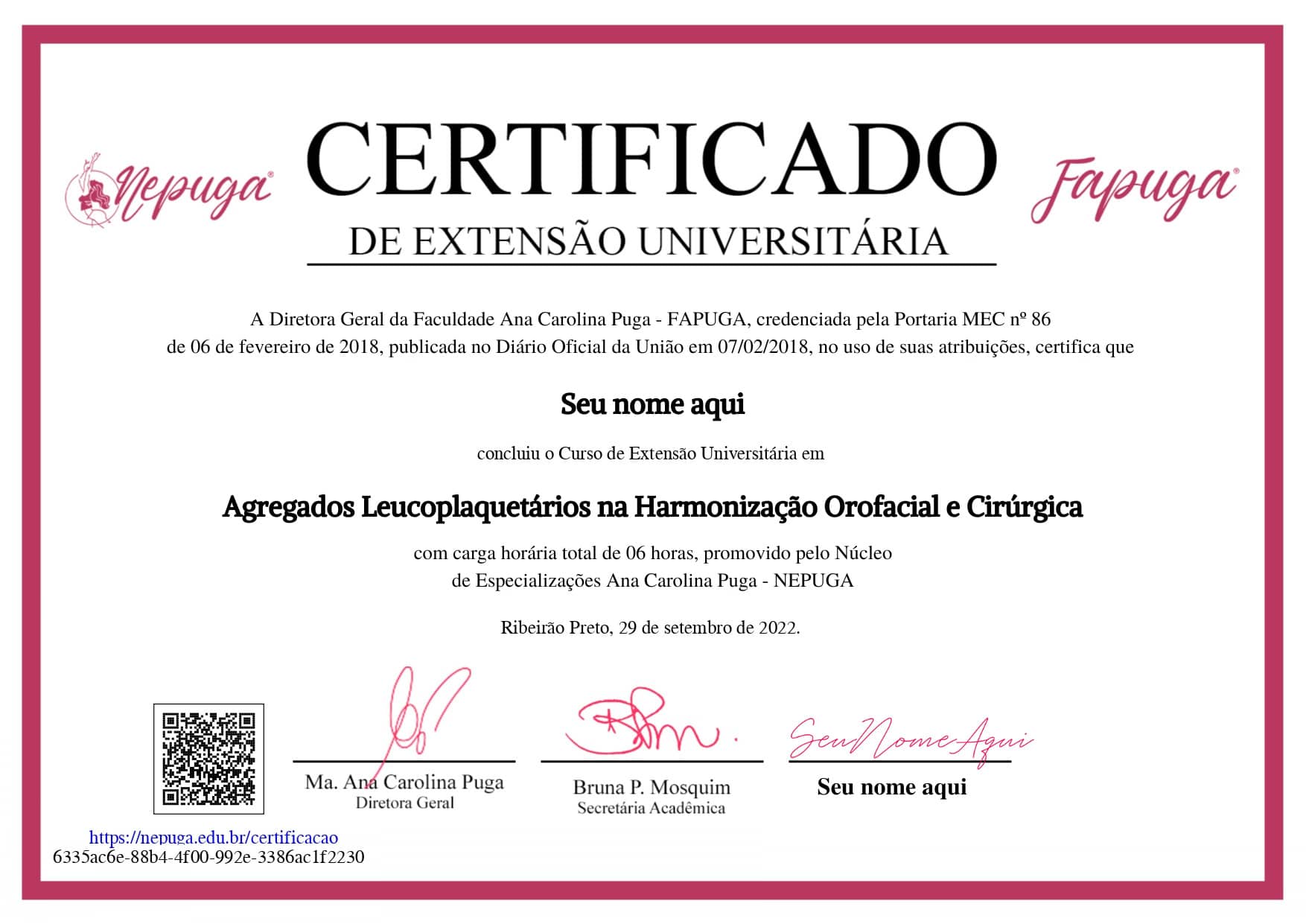 A pós em HOF do Nepuga/FAPUGA também certifica os cirurgiões dentistas em Veno Pulsão, pelo módulo de imersão em Agregados Plaquetários.