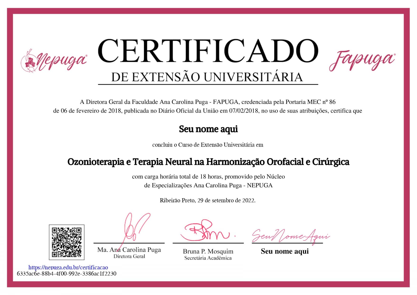 A pós em HOF do Nepuga/FAPUGA também certifica os cirurgiões dentistas em Terapias Integrativas, pelo módulo de imersão em Ozonioterapia e Terapia Neural.