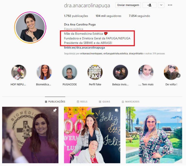 Informativo Janeiro de 2023 - Instagram da Dra. Ana Carolina Puga