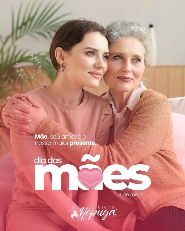 🌷 Mãe, seu amor é o nosso maior presente.
Na sua força, encontramos inspiração.
No seu cuidado, aprendemos o valor da saúde e do bem-estar.
Hoje, celebramos você — que transforma o mundo com amor todos os dias.

Feliz Dia das Mães! 💖
#DiadasMães #NepugaClinicas #AmorQueCuida #SaúdeComCarinho