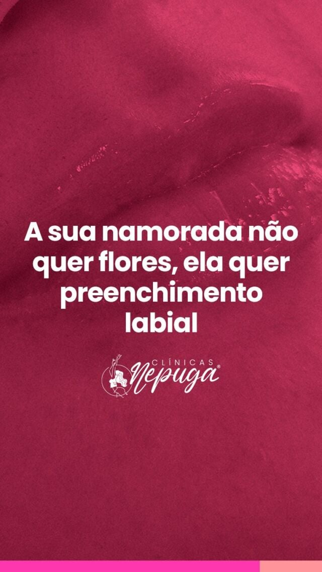 🚨 Alerta de presente ideal!
Esquece as flores e o chocolate… o que ela quer mesmo é preenchimento labial! 👄💉

Encaminha esse vídeo pro seu amor com carinho (e um leve toque de indireta 👀).
Porque se é pra presentear, que seja com autoestima e beleza! 💘

#PreenchimentoLabial #PresentePerfeito #ClínicasNepuga #BelezaComSegurança #DiaDosNamorados #ElaMerece