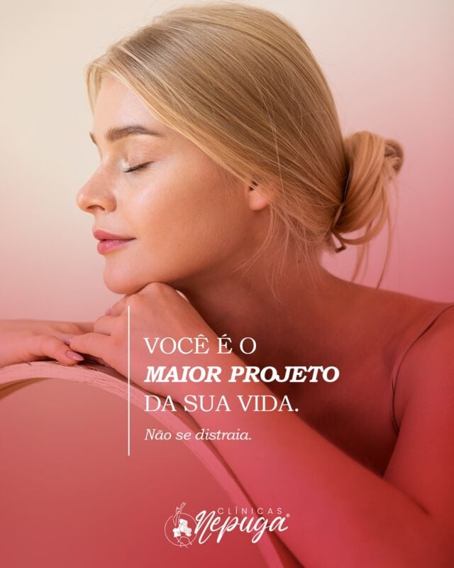 Autoestima é investimento, não vaidade! 💫 Nas Clínicas Nepuga, ajudamos você a se cuidar com procedimentos que:

▪️Respeitam sua individualidade

▪️Promovem saúde e bem-estar

▪️São feitos por profissionais qualificados 

Agende um horário e invista em você! ✨

#AutoCuidado #ClinicaQueTransforma