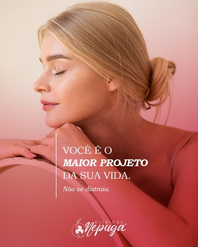 Autoestima é investimento, não vaidade! 💫 Nas Clínicas Nepuga, ajudamos você a se cuidar com procedimentos que:

▪️Respeitam sua individualidade

▪️Promovem saúde e bem-estar

▪️São feitos por profissionais qualificados 

Agende um horário e invista em você! ✨

#AutoCuidado #ClinicaQueTransforma