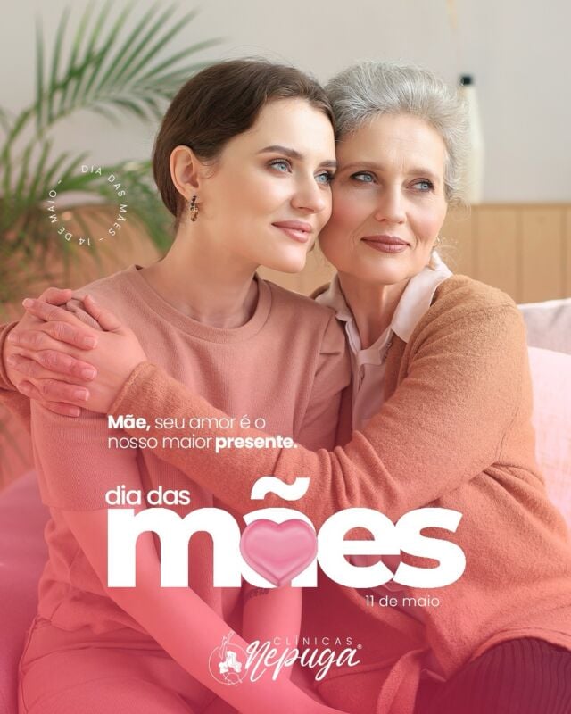 🌷 Mãe, seu amor é o nosso maior presente.
Na sua força, encontramos inspiração.
No seu cuidado, aprendemos o valor da saúde e do bem-estar.
Hoje, celebramos você — que transforma o mundo com amor todos os dias.

Feliz Dia das Mães! 💖
#DiadasMães #NepugaClinicas #AmorQueCuida #SaúdeComCarinho