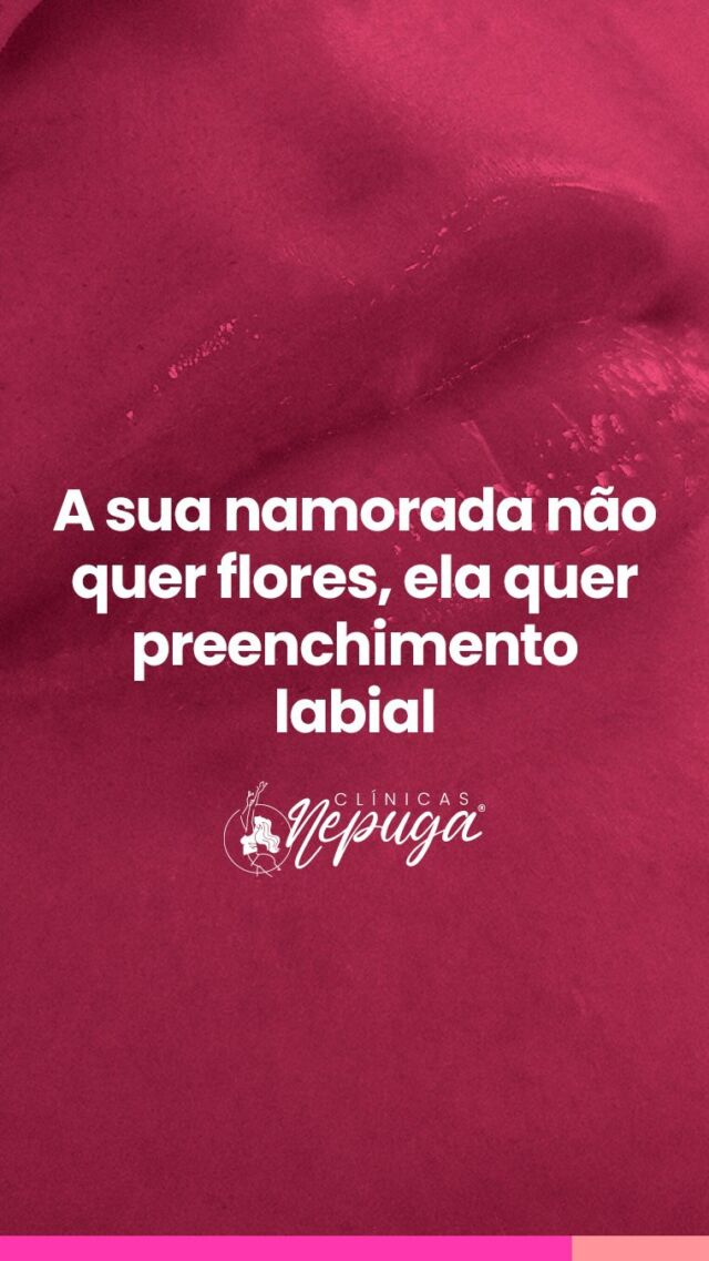 🚨 Alerta de presente ideal!
Esquece as flores e o chocolate… o que ela quer mesmo é preenchimento labial! 👄💉

Encaminha esse vídeo pro seu amor com carinho (e um leve toque de indireta 👀).
Porque se é pra presentear, que seja com autoestima e beleza! 💘

#PreenchimentoLabial #PresentePerfeito #ClínicasNepuga #BelezaComSegurança #DiaDosNamorados #ElaMerece